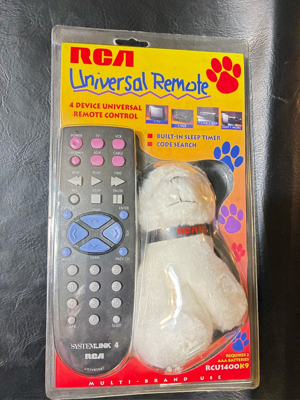 RCA Universal Remote with Plush Dog